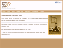 Tablet Screenshot of galwayyogaspace.com